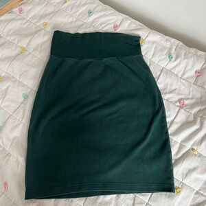 American Apparel Deep Green High-Waist Pencil Skirt
